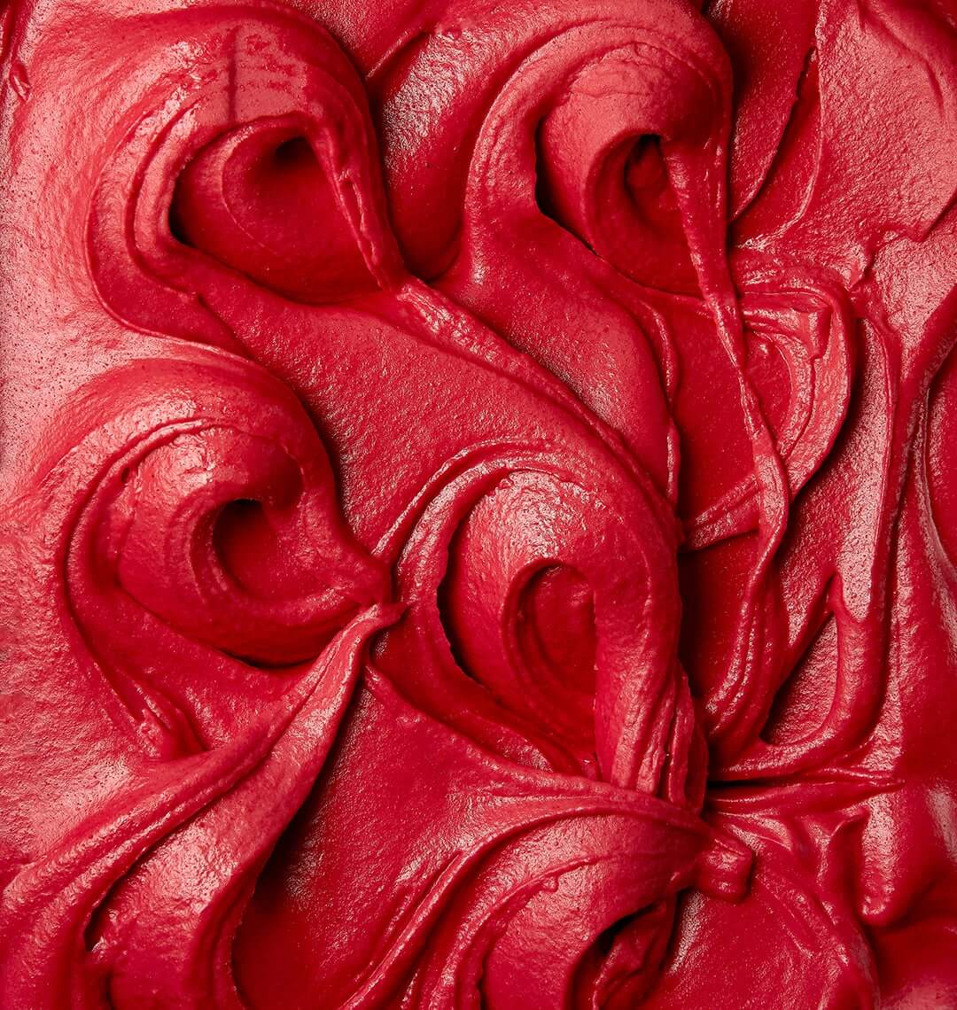 Raspberry sorbet texture