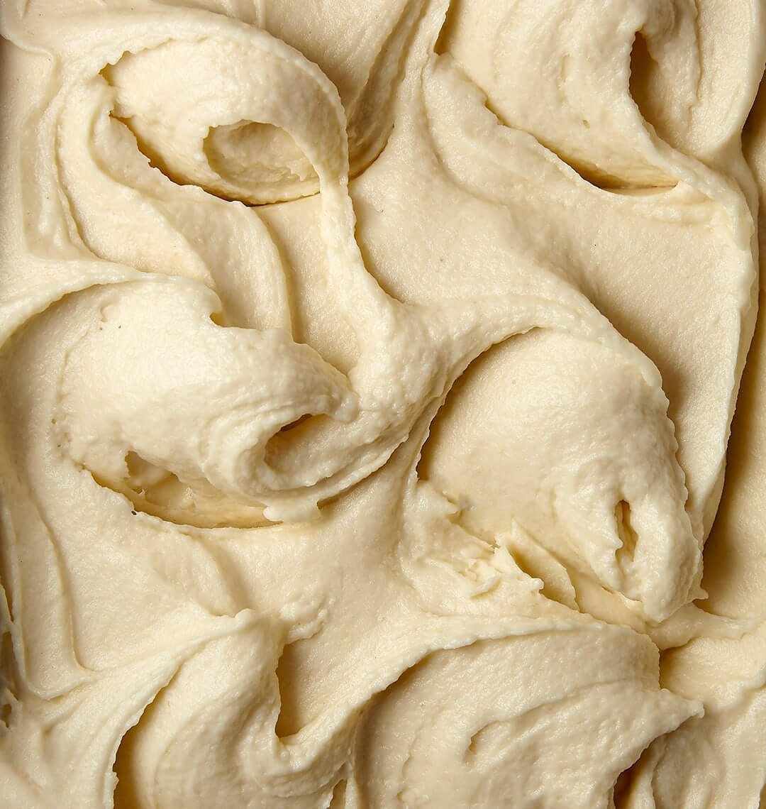 texture of Banana Nanica ice cream from Brazil