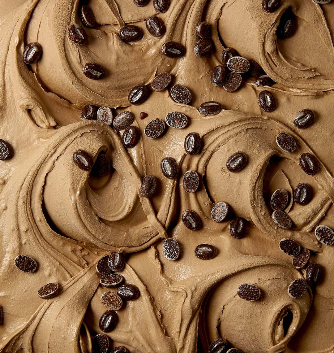 Texture of altura luz supremo coffee ice cream