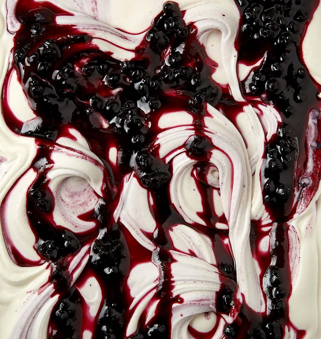 Blueberry cheesecake ice cream texture