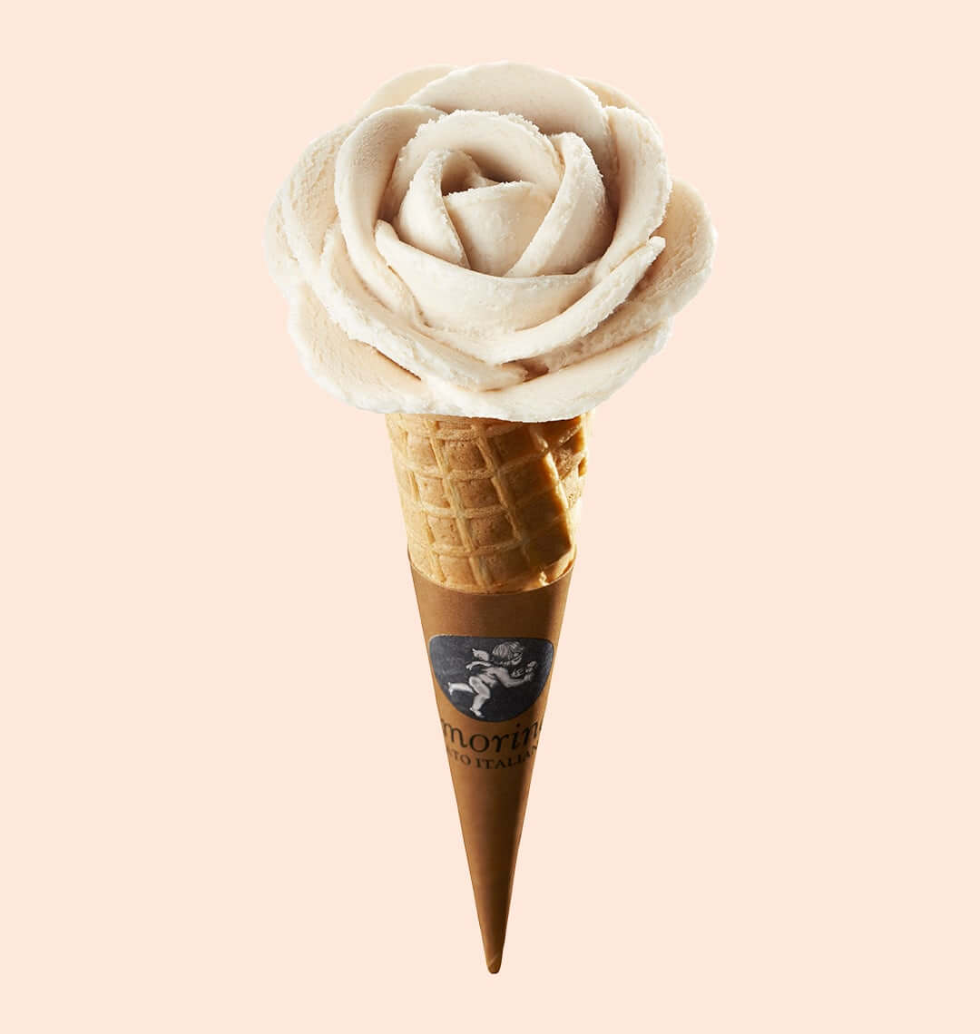 Ice cream cone, bourbon vanilla flavor